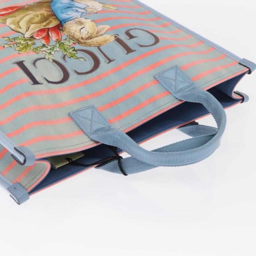 GUCCI Hand Bag Canvas Light Blue 605831 Auth 161483M - Picture 6 of 16
